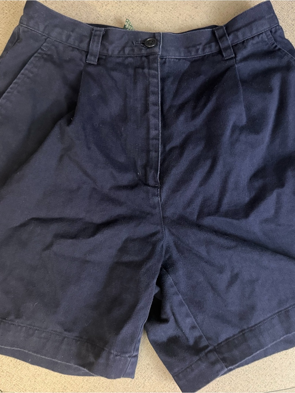 Lauren Ralph Lauren Petite Navy Blue Cotton Shorts 2P Preppy Classic Bermuda